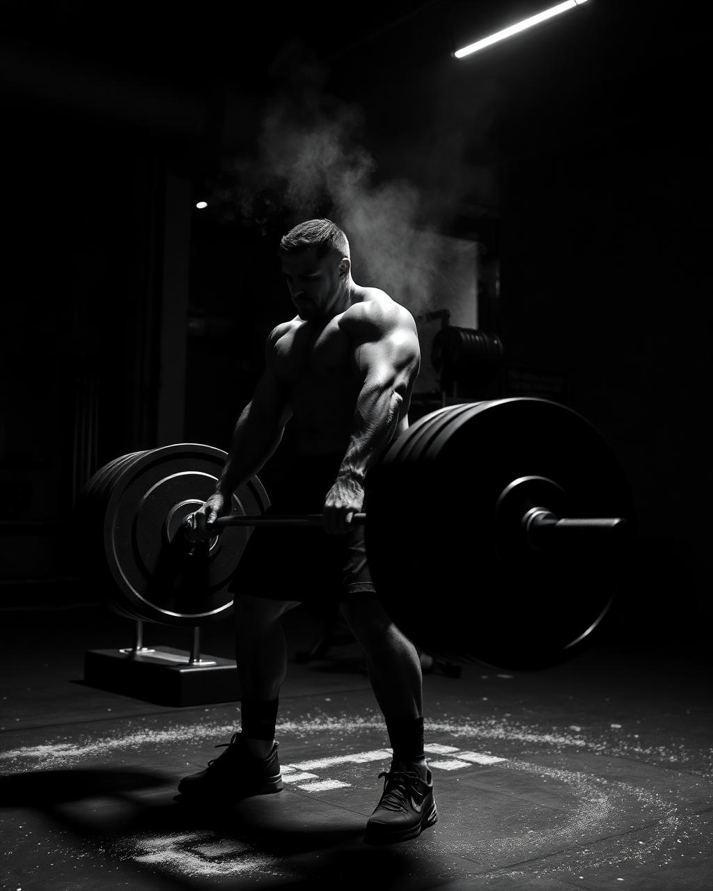 Athlete deadlifting in the M60 Training gym